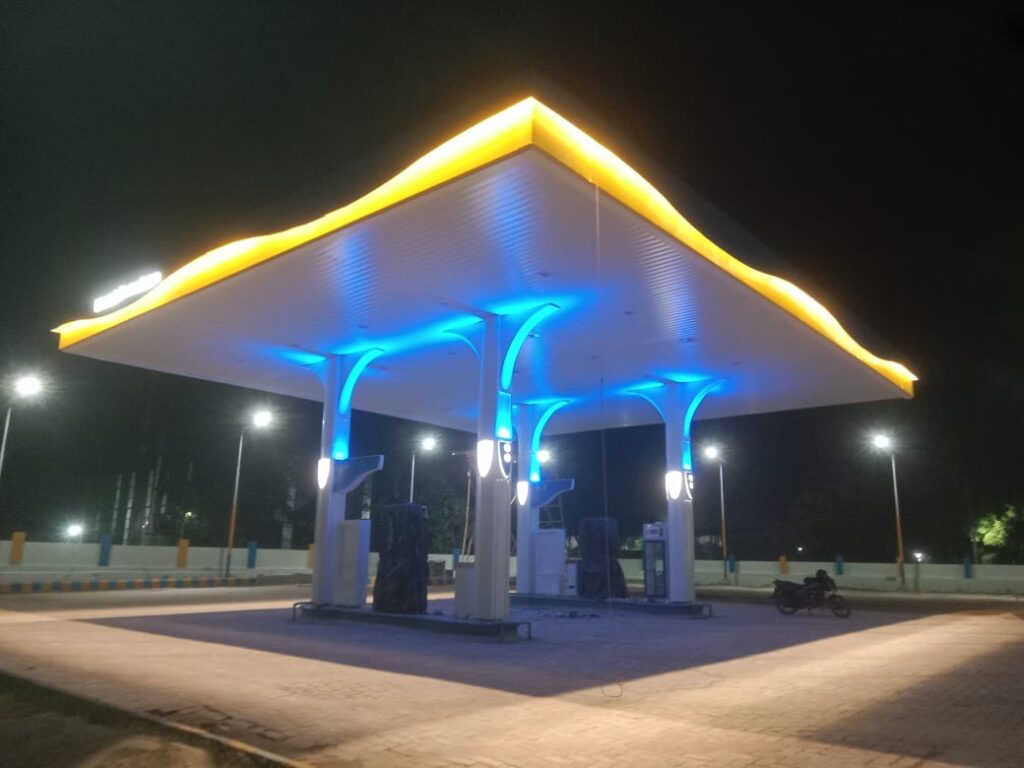 petrol pump canopy